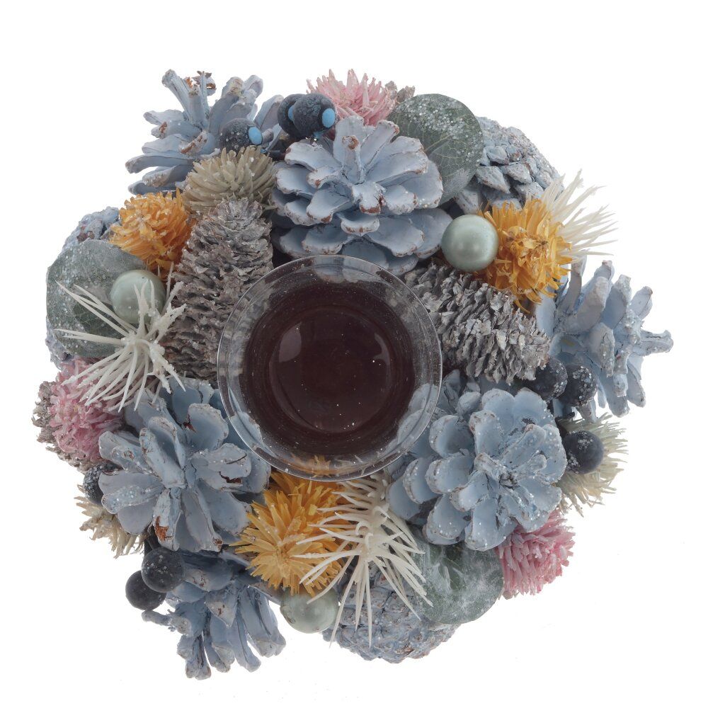 GAEM Подсвечник "Новогодняя композиция", L17 W17 H8 см