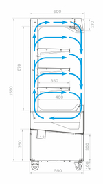 Холодильная витрина Carboma VIVARA FC16-06 VM 0,6-2 0430
