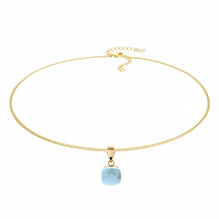 Колье Qudo FIRENZE (G) Air Blue Opal 107001/48-4701