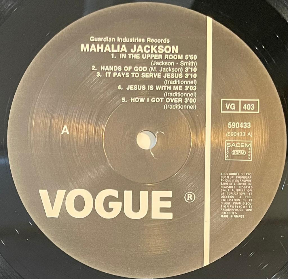 Mahalia Jackson - In The Upper Room (Франция)