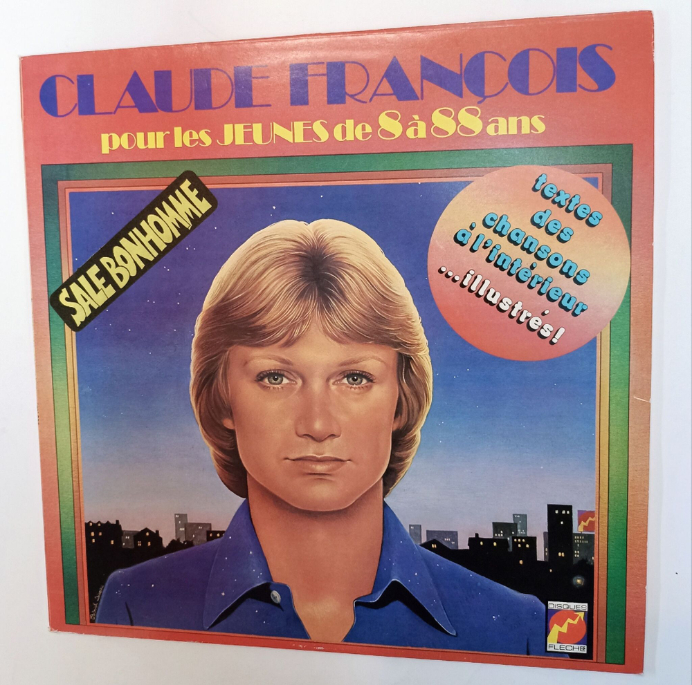 Винтажная виниловая пластинка LP Claude Francois Pour Les Jeunes De 8 a 88 Ans (France 1976)