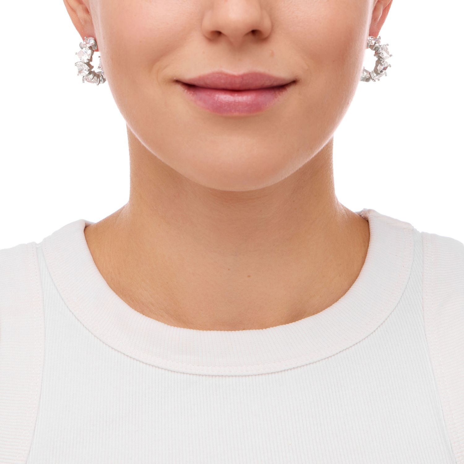 Серьги Dazzle Heart Earrings – Silver