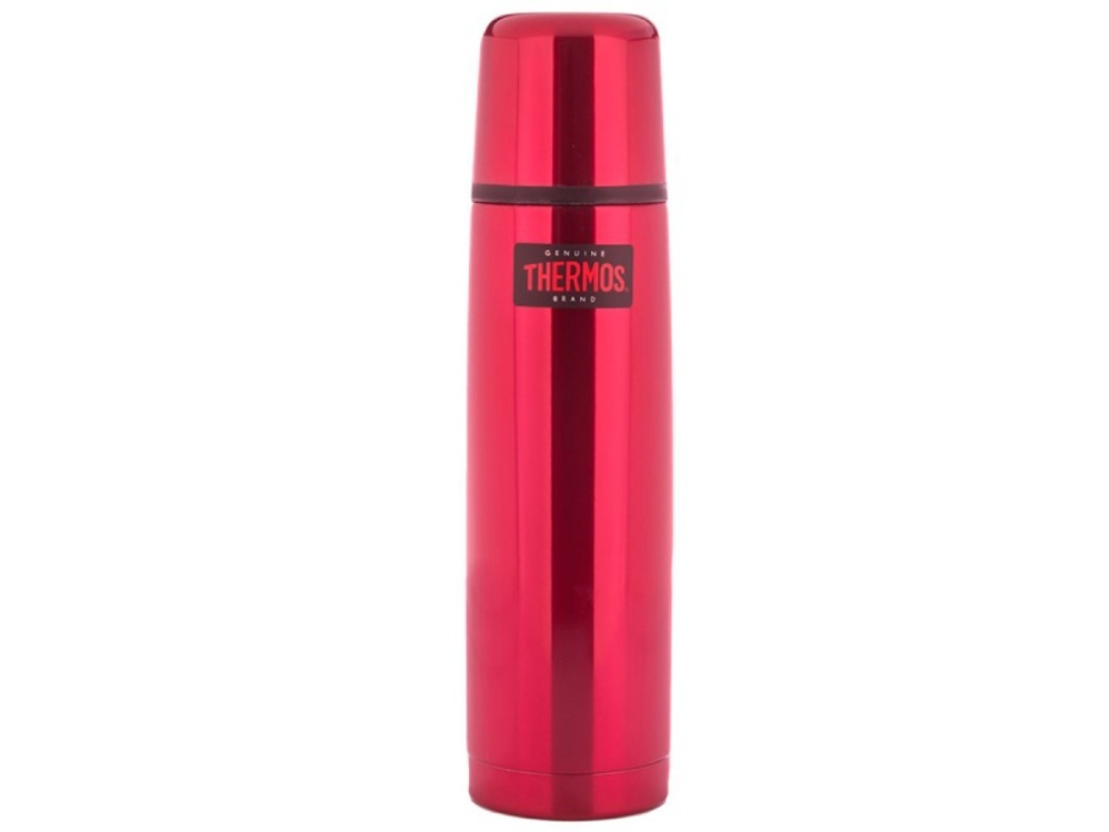 Термос для напитков THERMOS FBB-1000 Red 1L, нержавеющая сталь, клапан, крышка-чашка, красный