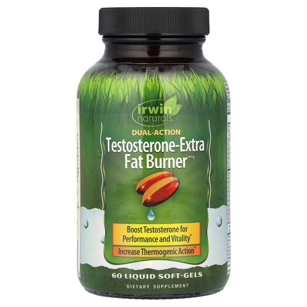 Irwin Naturals, Testosterone-Extra Fat Burner, 60 мягких таблеток