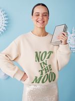 СВИТШОТ NOT IN THE MOOD PASTEL BEIGE