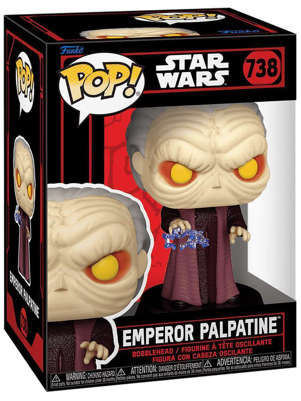 Фигурка Funko POP! Bobble Star Wars Darkside Emperor Palpatine (Force Lightning) (738) 80773