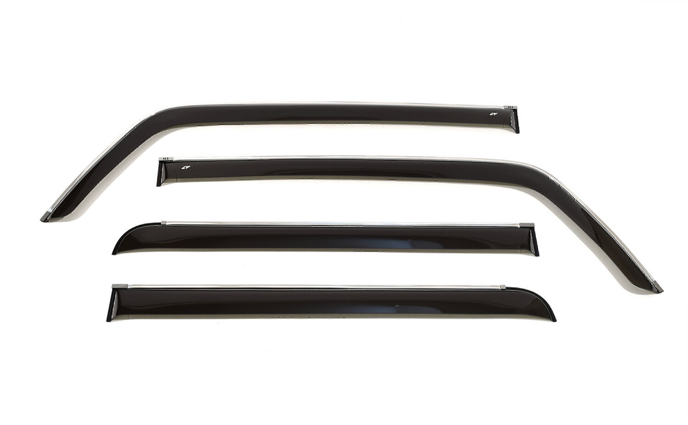 Дефлекторы боковых окон Cobra Tuning на Hummer H3 2005-2010 хромированный молдинг арт.H40205CR