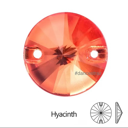 Стразы пришивные, Rivoli, Hyacinth, 236, 12mm, (112 ea/pkg), 5A+, (F2)