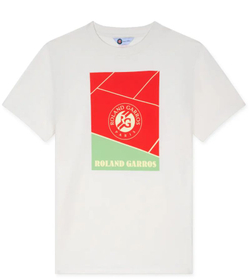 Теннисная футболка Roland Garros Tyron Court - white