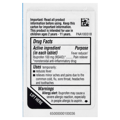 Advil, Junior Strength, ибупрофен в таблетках, для детей от 2 до 11 лет, со вкусом винограда, 100 мг, 24 жевательных таблетки