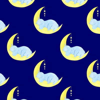 Бегемот спит на луне