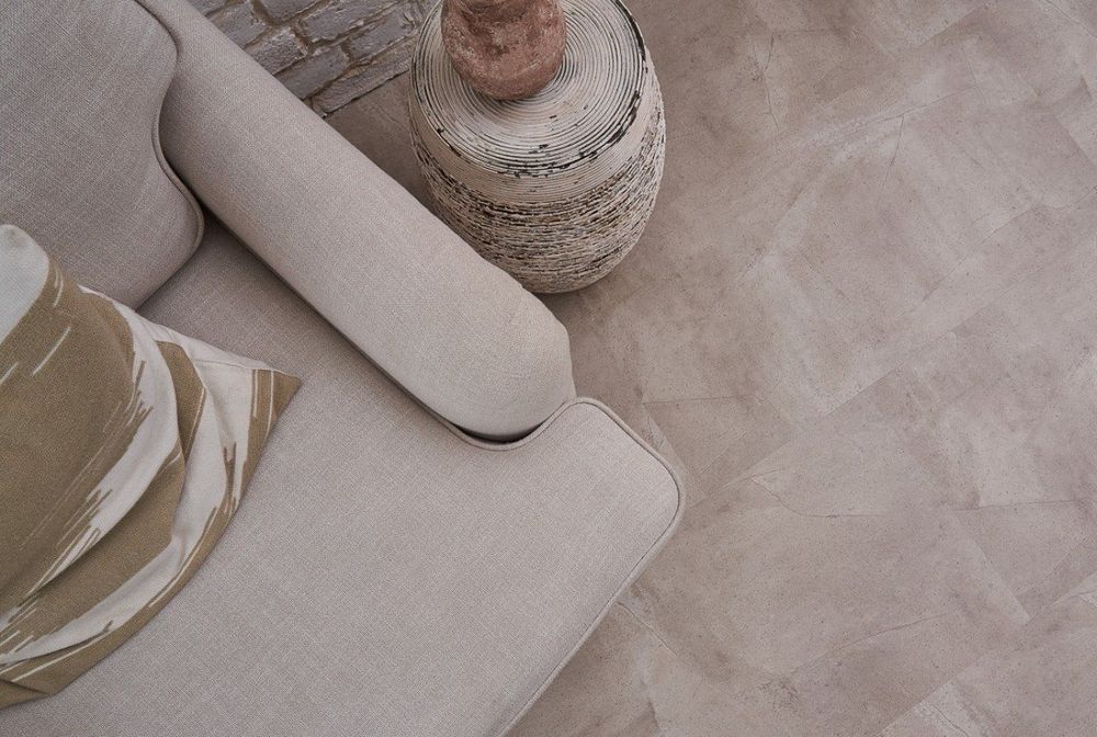 Кварцвиниловая плитка VINILAM CERAMO Stone Бетонная смесь