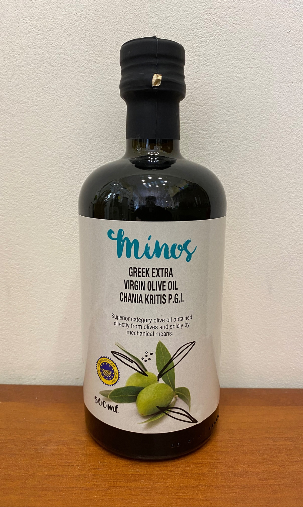 Оливковое масло УРОЖАЯ 2025 MINOS Chania Kritis P.G.I. Extra Virgin 500 мл Греция, ст/б (Крит)