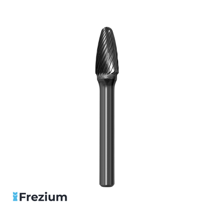 Борфреза твердосплавная по металлу "TCE" (10x6x20x65; SF 3 -3)