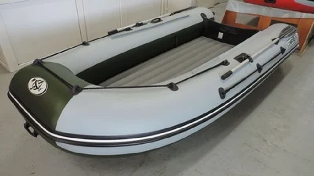 Лодка ПВХ COMPAS 380S + 2х-тактный лодочный мотор HDX T 30 FWS