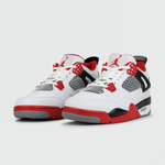 кроссовки Air Jordan 4 Retro White / Red Wmns