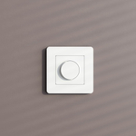 Рамка из поликарбоната на 1 пост Split белый/черный, soft-touch W0013068