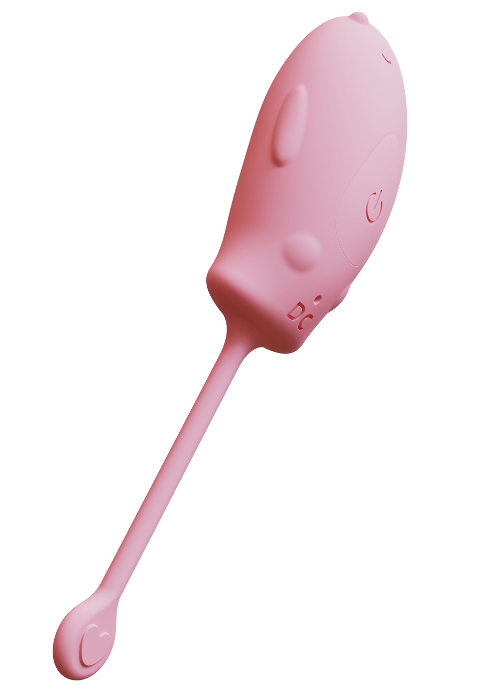 Розовое силиконовое виброяйцо с пультом ДУ (Цвет: розовый)