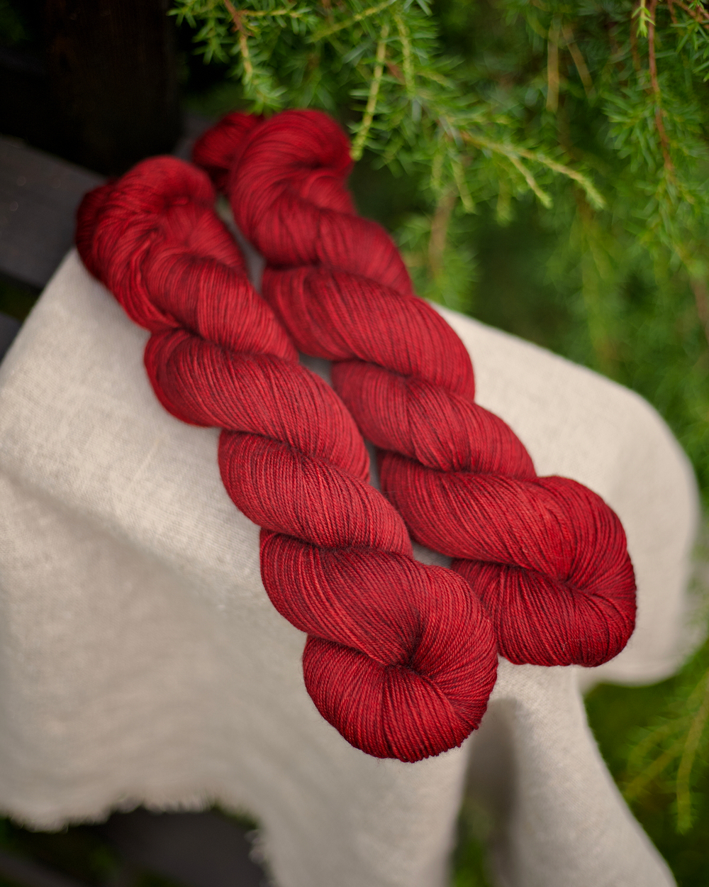 Носочный меринояк "Бордо" (приглушенный)