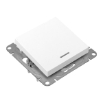 Выключатель 1-кл. СП Эпика с подсветкой механизм бел. EKF UP1-SWW-14