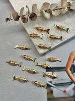 Подвеска "Рыба" 27*9 мм, позолота 14к