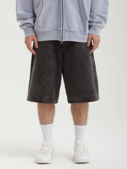 Шорты Октябрь Og Logo Baggy "Black Stone Washed"