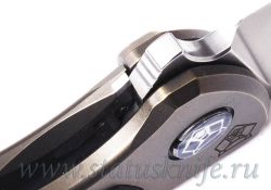 Нож Широгоров Флиппер 95 M390 CF накладка Карбонфотография - 9