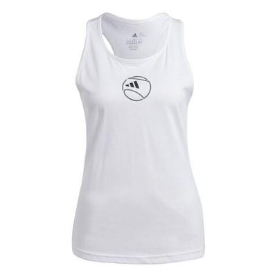 Женская теннисная майка adidas AEROREADY Graphic Tank Top Women - White