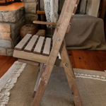 Складная скамья для дачи и дома Петра, деревянная из со спинкой