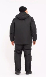 Зимний мужской костюм-поплавок ONERUS "Фишер -45" (Таслан) Черный/Красный