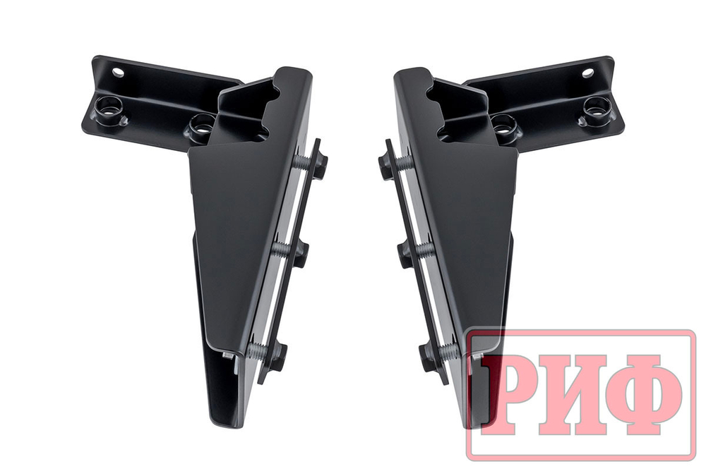 Бампер силовой передний Toyota Land Cruiser 76/78/79 2007+ c доп. фарами и защитной дугой, с площадкой под лебедку РИФ