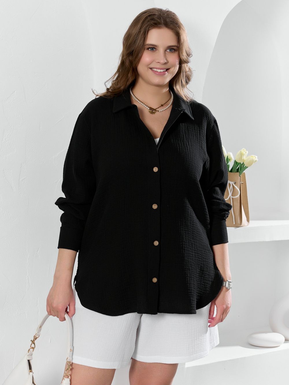 Рубашка Вуаль-6 Виотекс ЧЁРНЫЙ