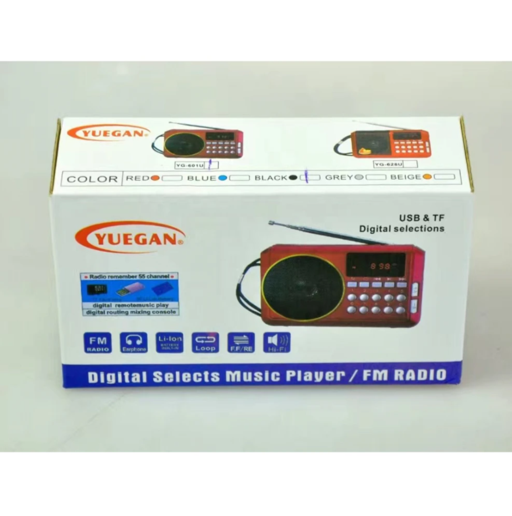 Радиоприемник с MP3 плеером и Bluetooth Yuegan YG-601BT