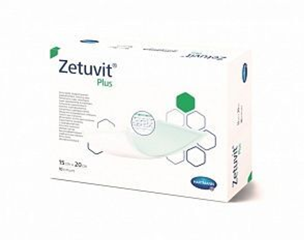 ZETUVIT plus - (стерильные): 15 x 20 см; 10 шт.