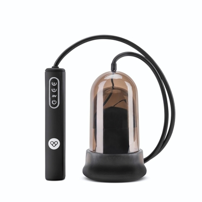 Мастурбатор с вибрацией Head Stroking (Цвет: дымчатый)