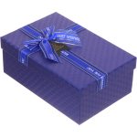 Коробка подарочная «Момент» 21*14*8 см, синий