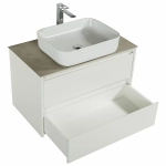 Тумба с раковиной и столешницей BelBagno KRAFT 90 Bianco Opaco