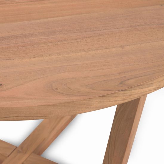 Круглый стол Nahla из массива акации с натуральной отделкой Ø 120 см Испания La Forma