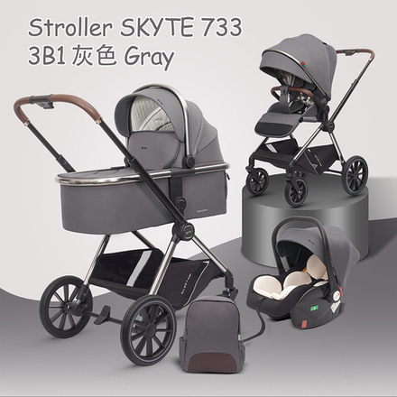 Коляска 3 в 1 Luxmom SKYTE 733