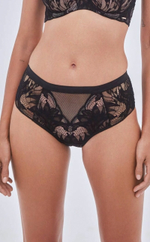 Трусики-слипы Boudoir из роскошного кружева и сетки (Размер: 44) (Цвет: черный)