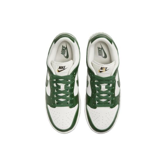 NIKE Dunk Кроссовки для скейтбординга Низкие Бело-зеленые Женские