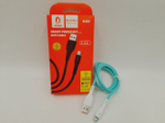 Кабель DENMEN D16V USB-microUSB 3.6A 1м TPE Green