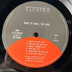 Винтажная виниловая пластинка LP The Cars Door To Door (Japan 1987) (No Obi) Double Trouble