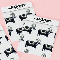 Ткань футер 2-х нитка сказочные буйволы