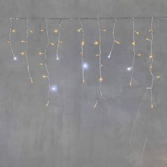 Светодиодная бахрома 4,9*0,5 м., 240 желтых LED ламп, мерцание, прозрачный провод ПВХ, Beauty Led (PIL240BLW-10-2Y)