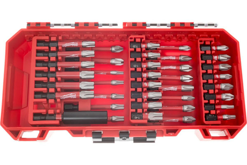 Набор бит Milwaukee Shockwave Impact Duty, 38 шт., хвостовик 1/4", магнитный держатель, кейс