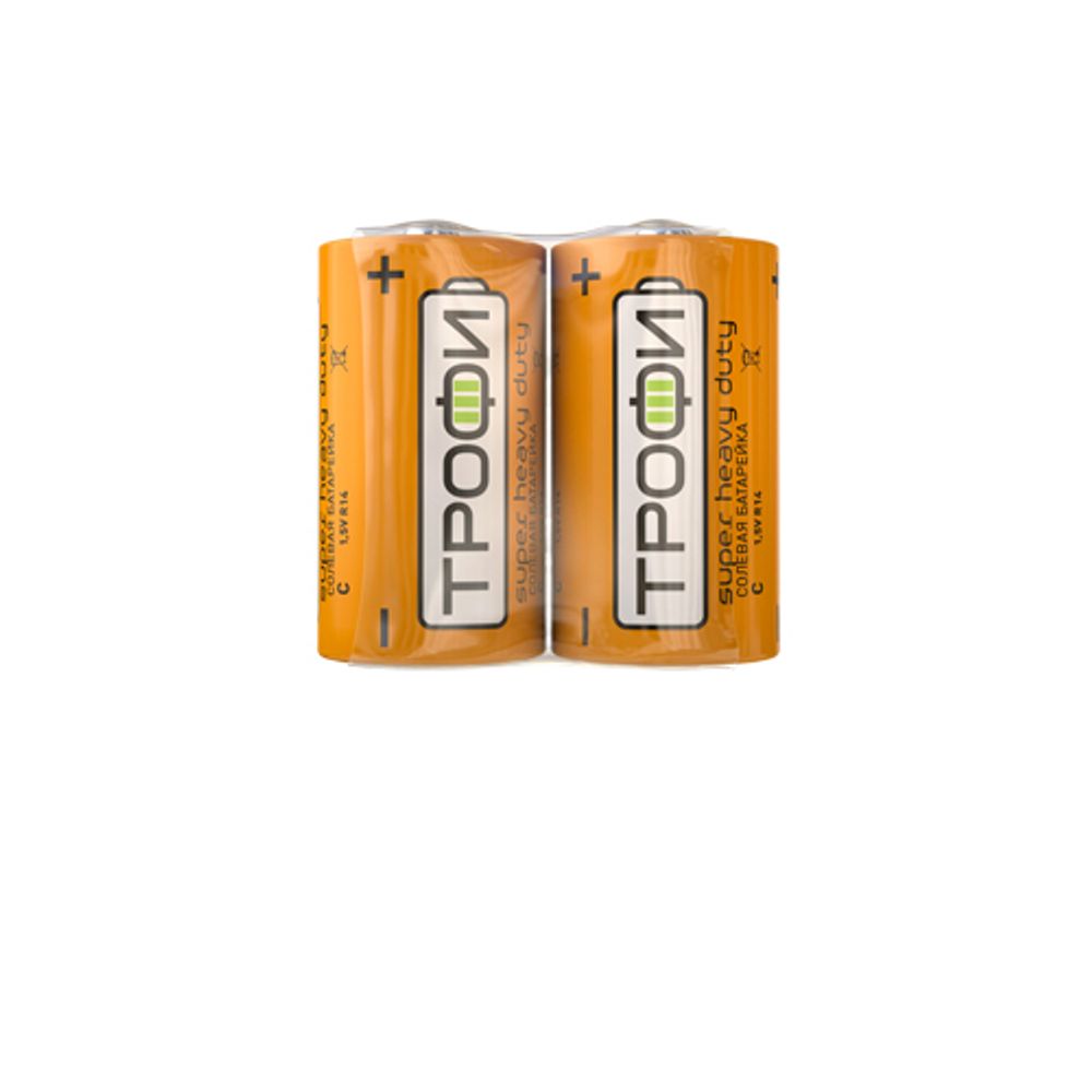 Батарейки Трофи R14-2S SUPER HEAVY DUTY Zinc