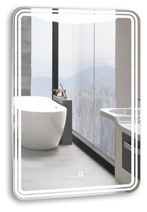 Зеркало Azario Мали 55 см LED-00002534 с подсветкой