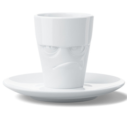 Кофейная пара Grumpy, 80 мл, белая