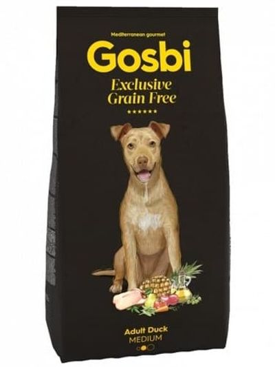Gosbi 3кг беззерновой корм для собак средних пород с уткой